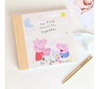 Peppa Pig Our First Adventures Together Photo Album, Baby Memory Book with Ribbon Tie