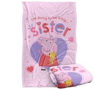 Peppa Pig Pa Pig Big Sister Blanket White (One Size)
