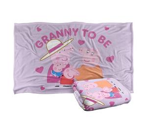 Peppa Pig Pa Pig Granny To Be Granny Pig Blanket White (One Size)