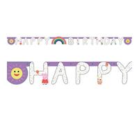 Peppa Pig Pa Pig Letters Birthday Banner Multicoloured (One Size)