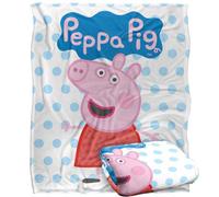 Peppa Pig Pa Pig Logo Blanket White (One Size)