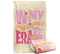 Peppa Pig Pa Pig Pregnant Era Mummy Pig Blanket White (One Size)