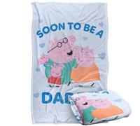 Peppa Pig Pa Pig Soon To Be Daddy Pig Blanket White (One Size)
