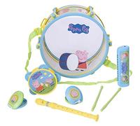 Peppa Pig Pack Away Drum Set | Musical Playset Including 5+ Musical Instruments | Peppa Pig Themed Musical Instrument Set | Peppa Pig Toys | Childrens Music Toys Band Set | Ages 3+