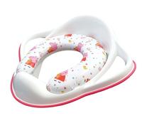Peppa Pig Soft Padded Toilet Seat, White/Pink Portable Potty Detachable Cushion, Easy Wipe Cleaning Anti Stick Lightweight 18m+ Toddler, Max Weight 25kg