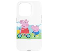 Peppa Pig Peppa George Bicycle Case for iPhone 15 Pro