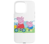 Peppa Pig Peppa George Bicycle Case for iPhone 15 Pro Max