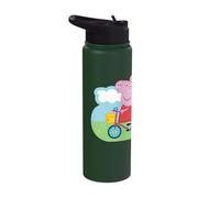 Peppa Pig Peppa George Bicycle Stainless Steel Insulated Water Bottle