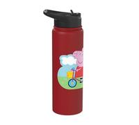 Peppa Pig Peppa George Bicycle Stainless Steel Insulated Water Bottle
