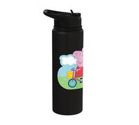 Peppa Pig Peppa George Bicycle Stainless Steel Insulated Water Bottle