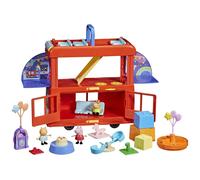 Peppa Pig Peppa’s 2-in-1 Party Bus Playset with Toy Figures and Accessories, Int