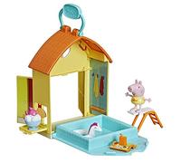 Peppa Pig Peppa’s Adventures Peppa’s Swimming Pool Fun Playset Preschool Toy, Includes 1 Figure and 4 Accessories, F2194