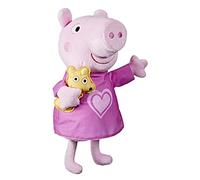 Peppa Pig Peppa’s Bedtime Lullabies Singing Plush Doll with Teddy Bear Accessory, 3 Songs, 3 Phrases, Ages 3 and Up