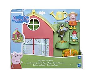 Peppa Pig Peppa’s Garden Shed Playset Pre-school Toy; Includes 1 Figure, 5 Accessories, Carry Handle; Ages 3 and Up