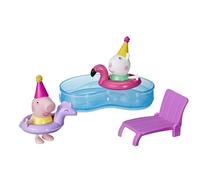Peppa Pig Peppa's Pool Party Playset with 2 Figures and 4 Accessories, Preschool Toy, Kids Gifts, Ages 3+