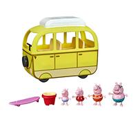 Peppa Pig Peppa's Adventures Beach Campervan, Preschool Toy, 10 Pieces, Working Wheels, 3 Years and Above, Multicolored (F3632FF2)