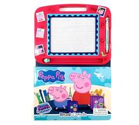 Peppa Pig Peppa's Adventures Read & Doodle - Learning resources for kids, a magnetic drawing pad, an easy-to-use pen, 22-page board book for reading and drawing