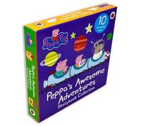 Peppa Pig Peppa's Awesome Adventures Storybook Collection 10 Books Box Set (Train Ride, Library, Time Capsule, Paper Planes, Garden Games, picnic, Rainbow, A Trip to the Moon, Fun at the Fair & More)