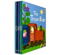 Peppa Pig Peppa's Awesome Adventures Storybook Collection 10 Books Box Set (Train Ride, Library, Time Capsule, Paper Planes, Garden Games, picnic, Rainbow, A Trip to the Moon, Fun at the Fair & More)