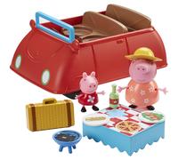 Peppa Pig's Big Red Car with Peppa & Mummy figures & Picnic Accessories Playset