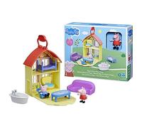Peppa Pig Peppa's Carry-Along House Playset, 10 Pieces with Furniture and Figures, Ages 3+