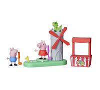 Peppa Pig Peppa's Club Peppa's Mini Golf Preschool Playset Toy, Features 2 Figures and Spinning Windmill, for Ages 3 and Up