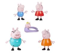Peppa Pig Peppa's Family of Five Figure Set, Pink