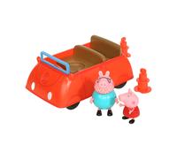 Peppa Pig Peppa'S Family Red Car With Sound Effects, Includes 2 Figures, Peppa'S Preschool Toy 3 Years And Up, Birthday Gift Toys Playset For Kids,Pla