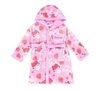 Peppa Pig Personalised Girls Dressing Gown Robe (Personalised Patch Peppa, 18-24 Months)
