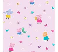 Peppa Pig Pink Heart Butterfly Childrens George Pig Emily Elephant Candy Cat Wallpaper