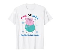 Peppa Pig Pink Or Blue Daddy Pig Loves You T-Shirt