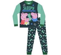 Peppa Pig Pjs, George Pig Boys Pyjamas, Long Sleeve Kids Pyjamas, George Boys' Pyjama Sets, Age 7-8 Years Green
