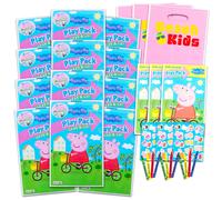 Peppa Pig Play Pack Grab & Go Party Favors Set ~ Bundle with 12 Peppa Pig Play Packs with Activity Sheets and Stickers (Peppa Pig Activity Books)