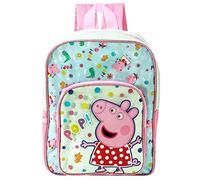 Peppa PIG POP Deluxe Glitter Premium School Backpack Front Pocket Kids Rucksack Bag 588
