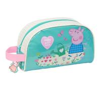PEPPA PIG PRETTY FLOWERS - Large Children's Toiletry Bag, Children's Toiletry Bag, Adaptable to Trolley, Ideal for Children from 5 to 14 Years, Comfortable and Versatile, Quality and Resistance, 26 x