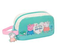 PEPPA PIG PRETTY FLOWERS - Thermal Breakfast Holder, Thermo, Pencil Case, Quality and Maximum Resistance, Food Holder, Recreation, 21.5 x 6.5 x 12 cm, Mint/Pastel Yellow, M, Casual