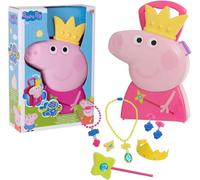 Peppa Pig Princess Jewellery Case with Wand Crown Bracelet Earrings Necklace