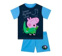Peppa Pig Pyjamas, Short Sleeve Boys Pyjamas, George Pig Pyjama Set, Summer Pjs For Boys, Blue 4-5 Years