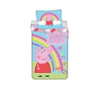 Peppa Pig Rainbow PEP016 Single Cotton Duvet Cover Set (24BS125)