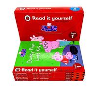 Peppa Pig Read It Yourself with Ladybird Level 1: 5 Books Collection Set (Daddy Pig's Lost Key, Going Boating, Family Computer, Going Swimming, Fun at the Fair)