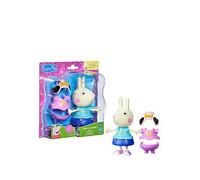 Peppa Pig Rebecca Rabbit Dress-Up Figure, 15 cm Doll with 6 Fashion Accessories, Mix and Match Outfits for Day and Night, Toys for Children Ages 3+, Creative Role Playing Present For Girls & Boys
