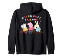 Peppa Pig Rebecca Rabbit Suzy Sheep Friends Classic Forever Zip Hoodie