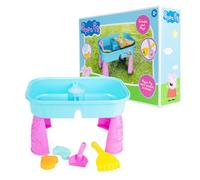 Peppa Pig Sand & Water Play Table | Outdoor Activity Sandbox Toy With Sensory Features | Kids Garden Activity With Spade, Rake & Moulds | 3+