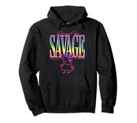 Peppa Pig Savage Rainbow Neon Big Chest Poster Pullover Hoodie