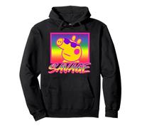 Peppa Pig Savage Sunglasses Colorful Neon Big Chest Portrait Pullover Hoodie