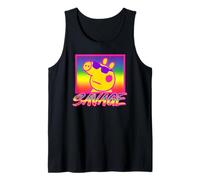Peppa Pig Savage Sunglasses Colorful Neon Big Chest Portrait Tank Top