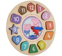 Peppa Pig Shape Sorter Clock Puzzle for 36 months to 48 months 14Pieces (12Piece numbers + Clock + Stand )
