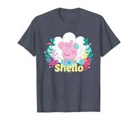 Peppa Pig Shello Underwater Mermaid T-Shirt, Men, Heather Blue, Medium