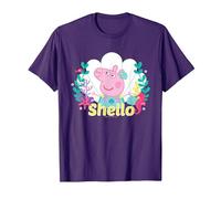 Peppa Pig Shello Underwater Mermaid T-Shirt, Men, Purple, Large