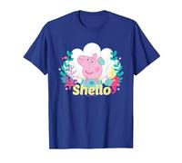 Peppa Pig Shello Underwater Mermaid T-Shirt, Men, Royal Blue, Medium
